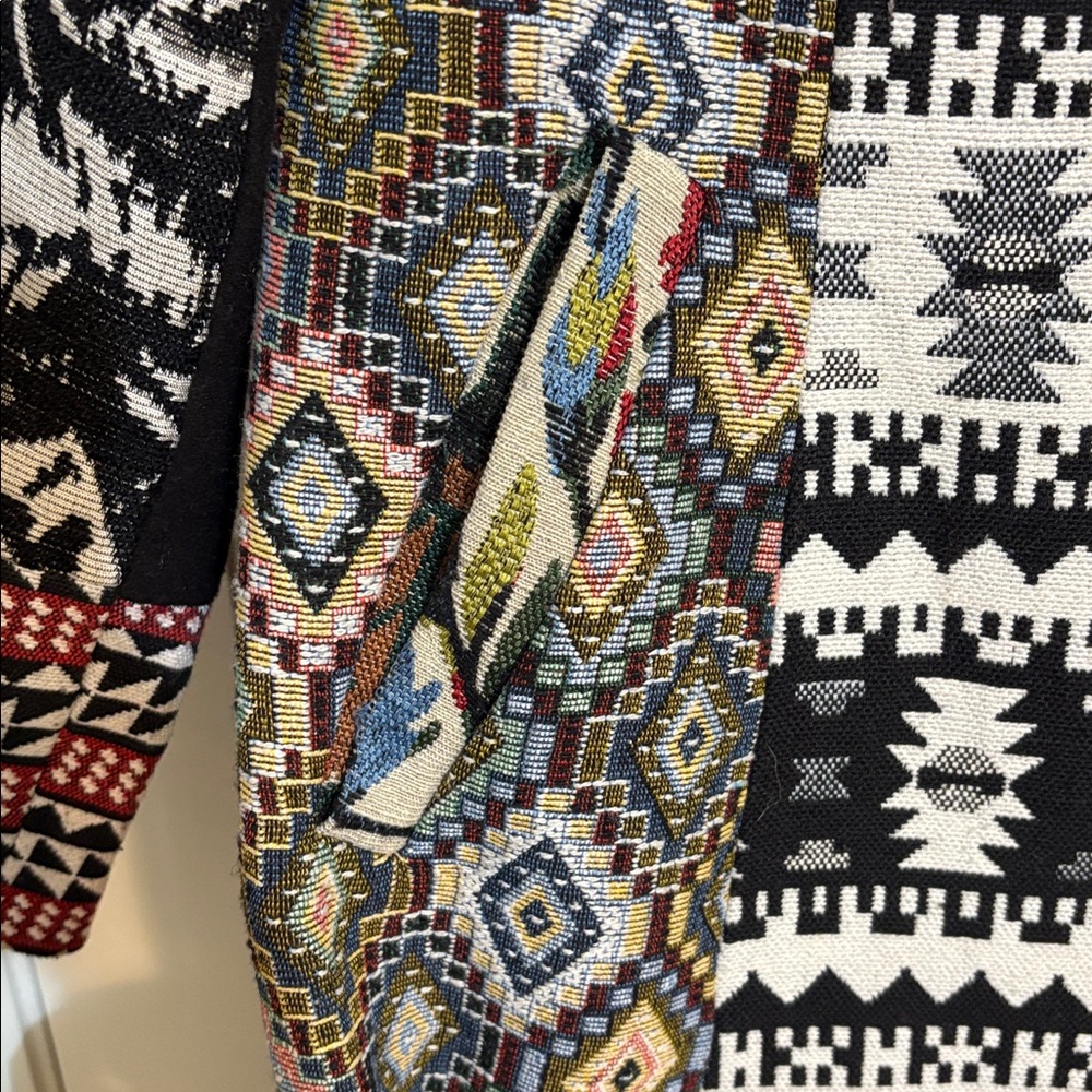 LM London Muse Multicolored Patchwork Women’s Coat - image 5